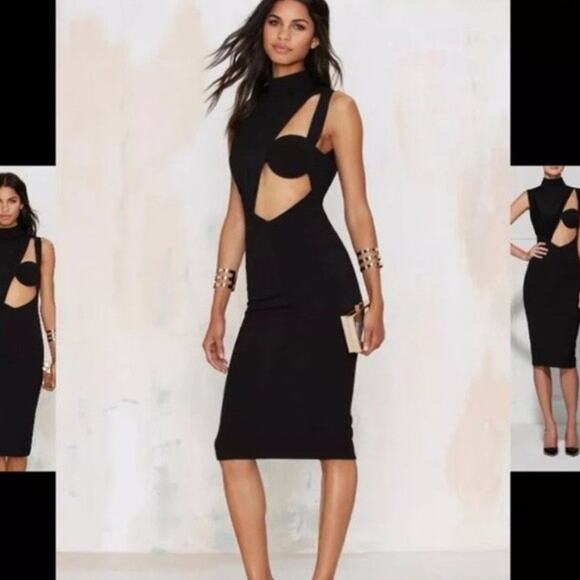 Misha Collection Bodycon Dress - S Black - Picture 3 of 4